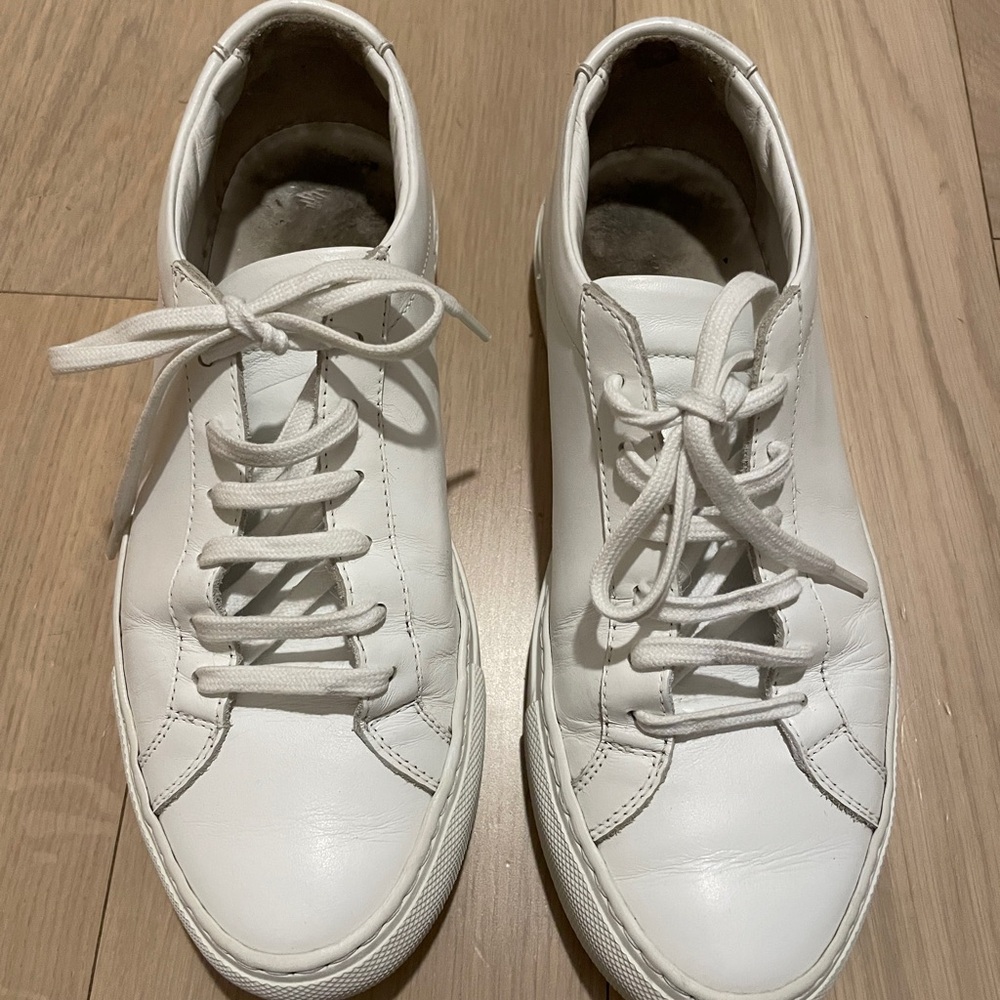 Common Projects Off-White Leather Sneakers